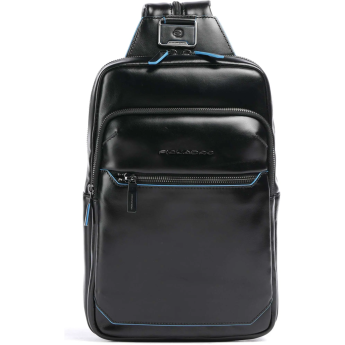 Рюкзак слинг мужской PIQUADRO BLUE SQUARE CA6589B2/N черный