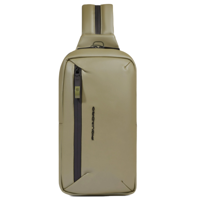 Рюкзак слинг PIQUADRO CORNER 2.0 C20W CA6466C2OW/VE3 хаки полиуретан